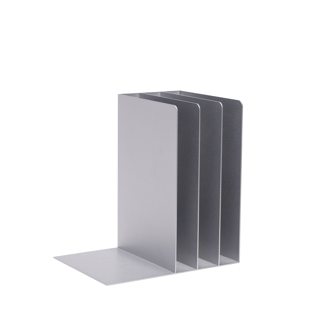 Rangement bureau en métal gris 24x18xh26cm