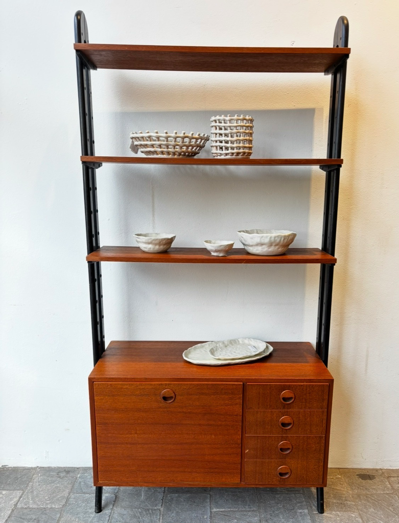 Bibliothèque suédoise bicolore 95x38xh192,5