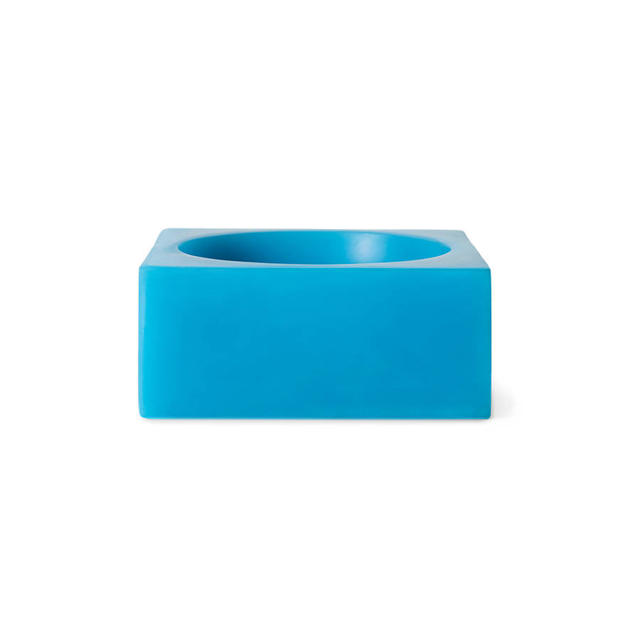 Petit cube bloc pop en résine massif  rose ou bleu 12x12x5cm