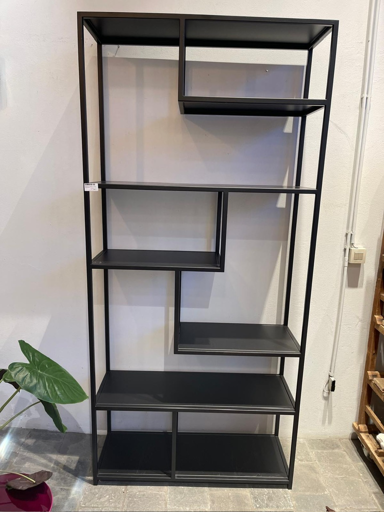 Bibliothèque Étagère en Métal 100x35x213