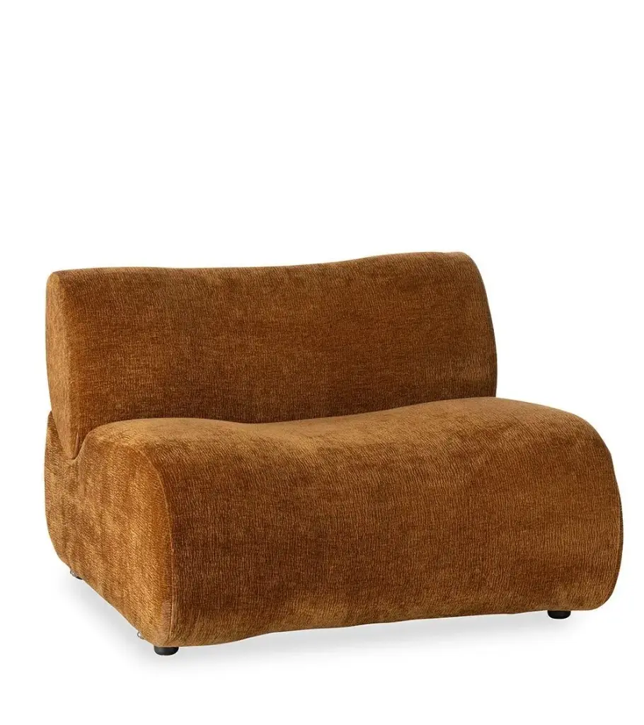 Chauffeuse velours 92x101,5xh 67.5cm