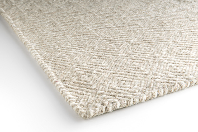 Tapis Laine Motif Losanges 604/001 (200x300, Beige)