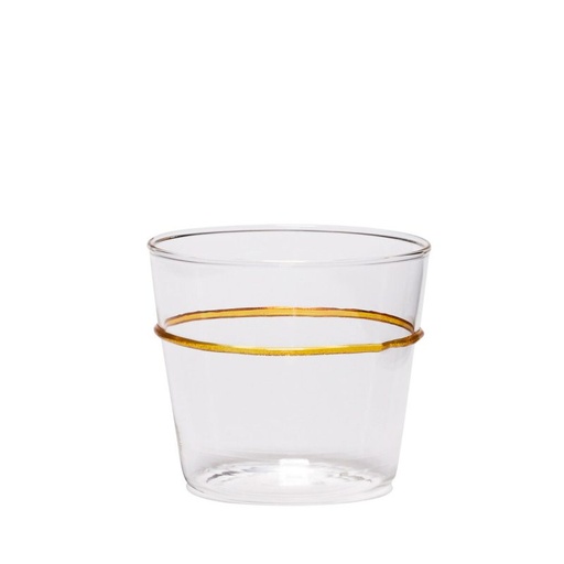 6 verres orbit à eau ligne de couleur en relief