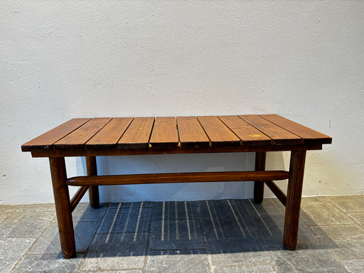 Porte valise bois foncé 90x45xH40cm