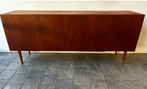 Enfilade bois foncé4 portes 180x43xH76cm