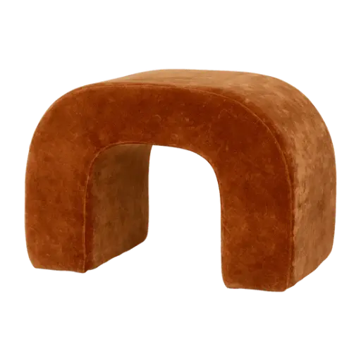 [8720882801381] Pouf Arch rouille 50x30x35