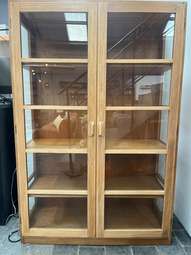 Vitrine en bois 120x46xH180cm