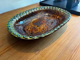 Plat en céramique vintage