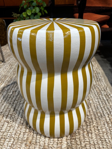 Table spirale ocre H44x D32