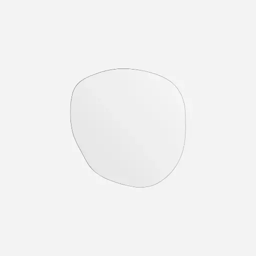 Miroir asymétrique Peme  56,3 cm, h : 60 cm