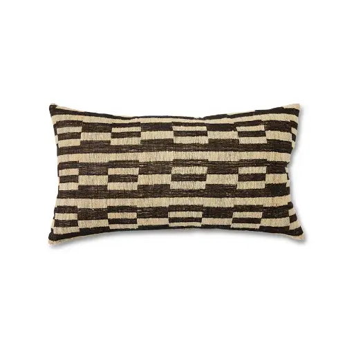 Coussin Monochrome naturel laine et soie 70x40cm
