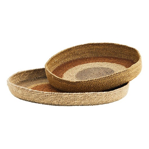 Plateau Seagras  Orange, grey, natural, hemp 30x4 cm