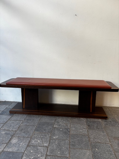 Banc console cuir 160x40xh45