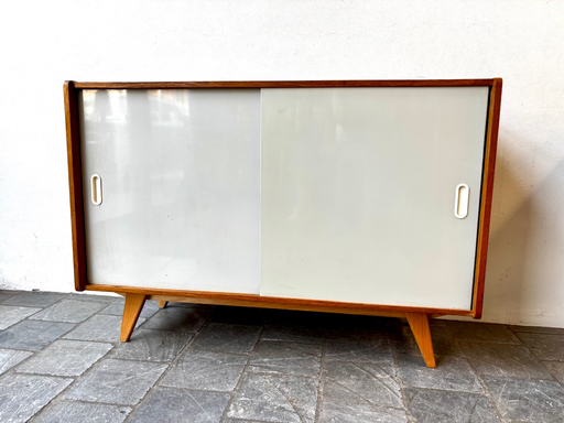 Meuble tchèque portes coulissantes grises 110x45xH77cm