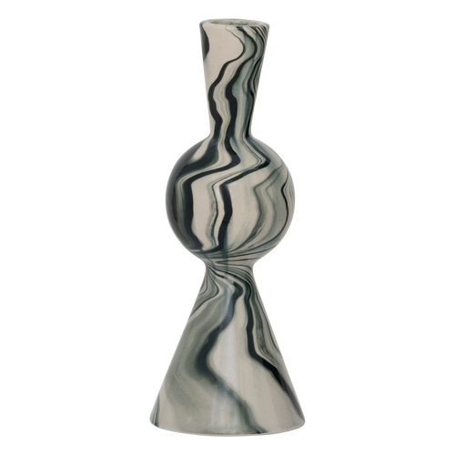 Bougeoir Vendt flamme gris écru