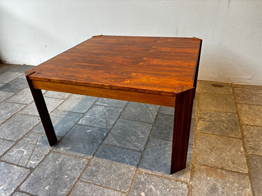 Table basse d'appoint en palissandre carrée 64,5x64,5x36cm