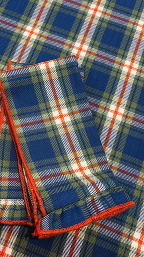 Lot de 2 serviettes Blake Blue