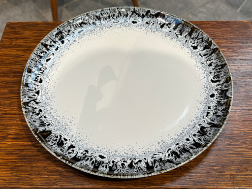 Assiette dessin white/black, ø27 cm