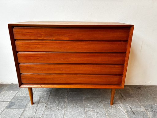 Commode danoise tiroirs étroits 100x42xH84cm