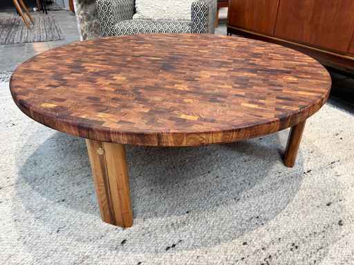 Table basse en palissandre debout de Kollund d110 x35(h)