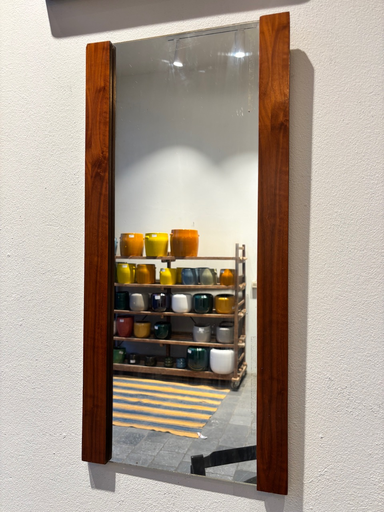 Miroir vintage joues en bois 38x2xH80cm