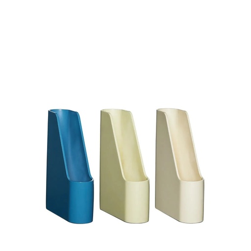 Redux Organiseur de bureau Blanc cassé/Jaune clair/Bleu pétrole (set de 3)