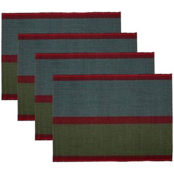 4x Sets de Table Bambou Colorés